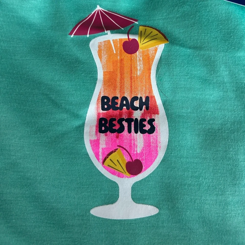 NEW Top Paw Beach Besties dog tee S